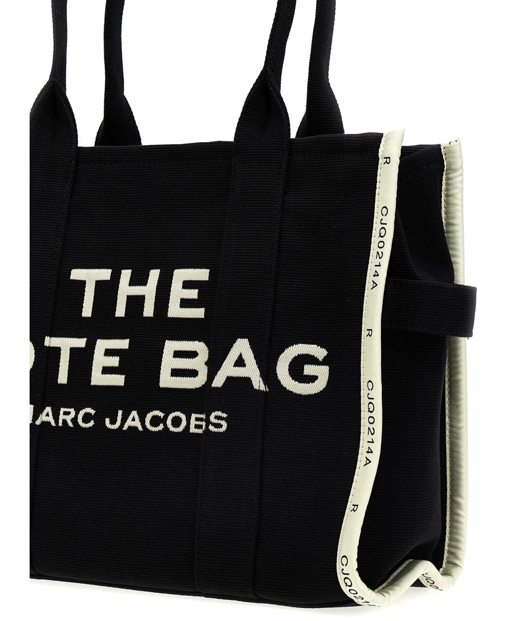 MARC JACOBS Черная хлопковая сумка тоут, фото 3