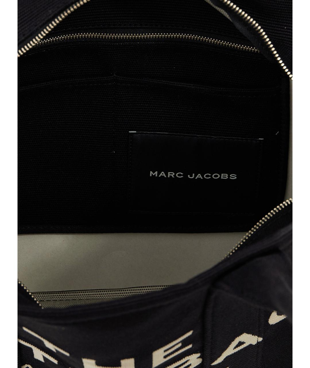 MARC JACOBS Черная хлопковая сумка тоут, фото 4