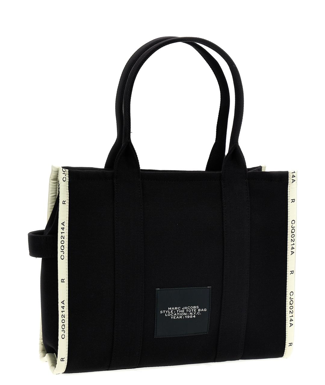 MARC JACOBS Черная хлопковая сумка тоут, фото 2