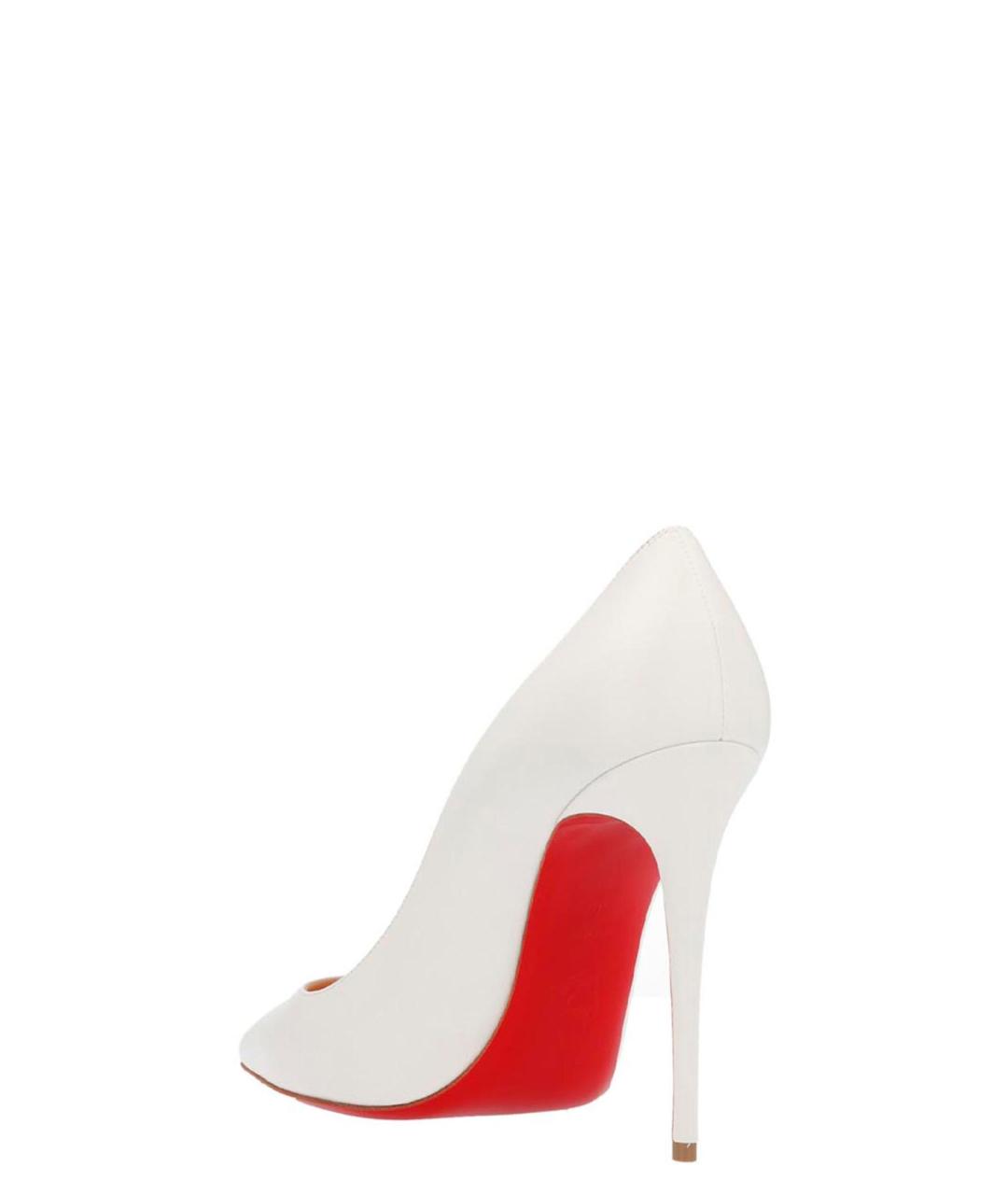 CHRISTIAN LOUBOUTIN Белые кожаные туфли, фото 2