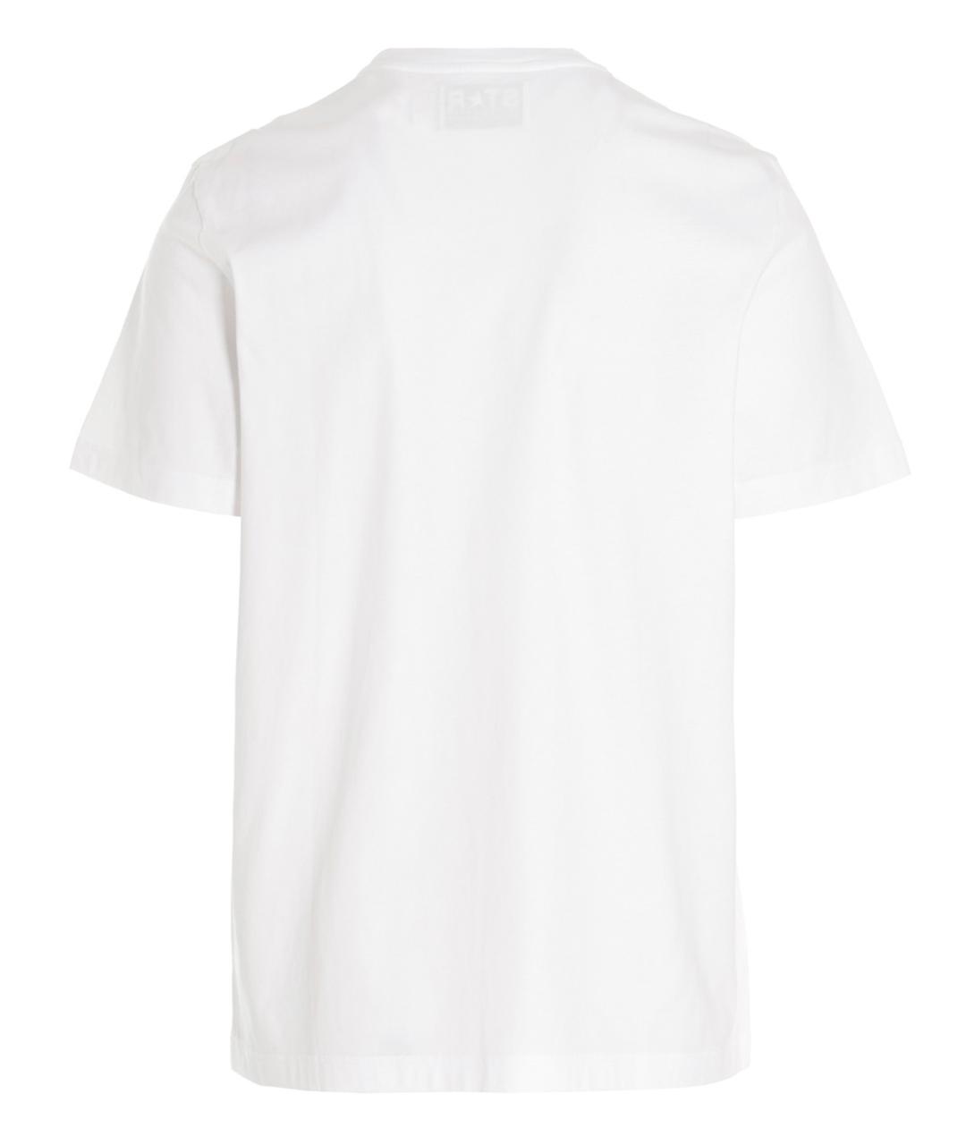 GOLDEN GOOSE DELUXE BRAND Белая хлопковая футболка, фото 2