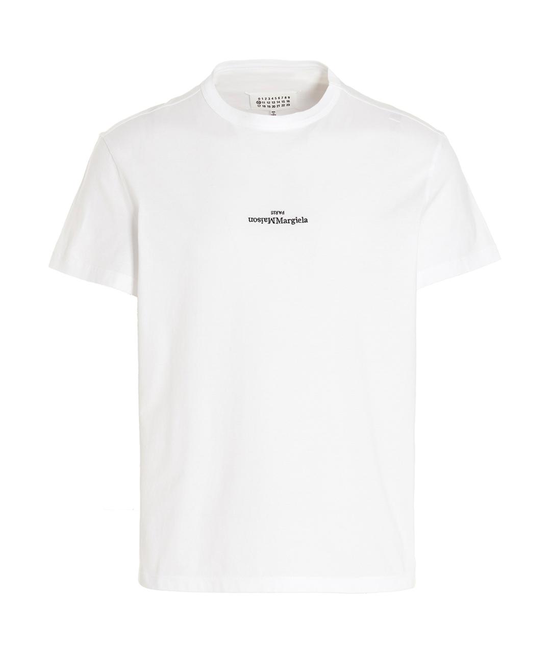 MAISON MARGIELA Белая хлопковая футболка, фото 1