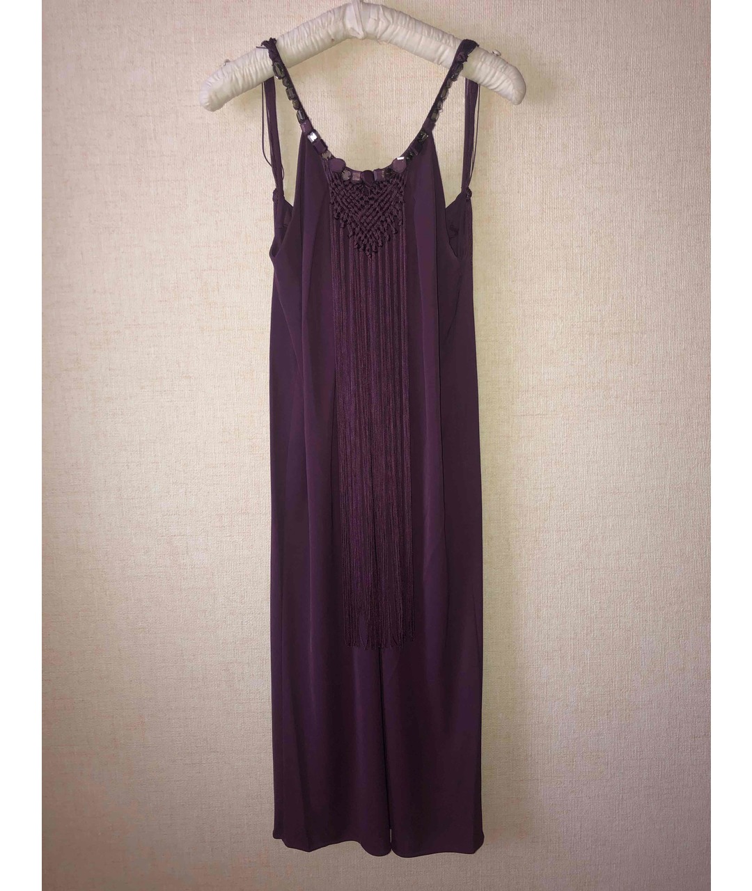 ALBERTA FERRETTI Фиолетовое вискозное коктейльное платье, фото 5