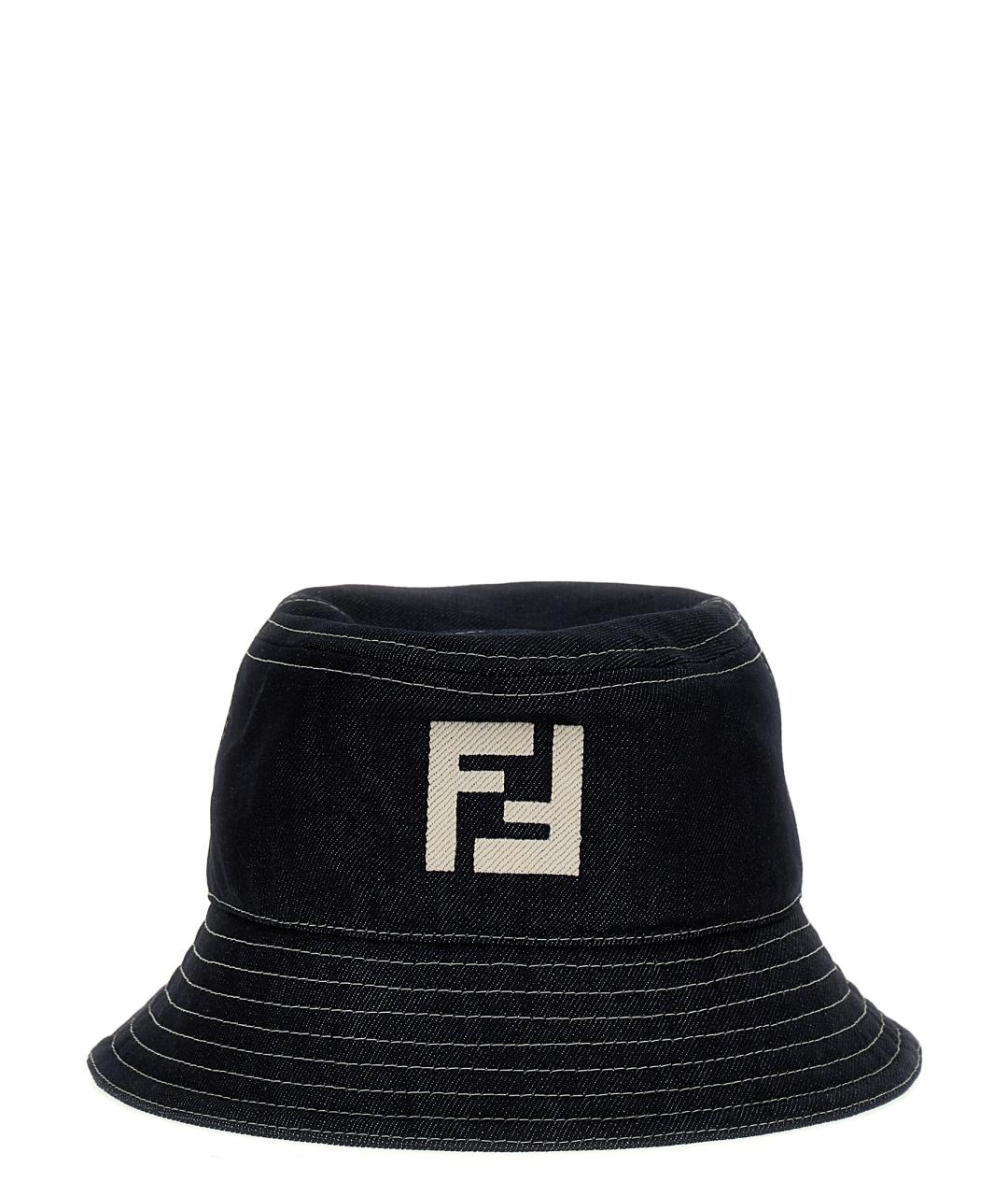 FENDI Синяя хлопковая шляпа, фото 1