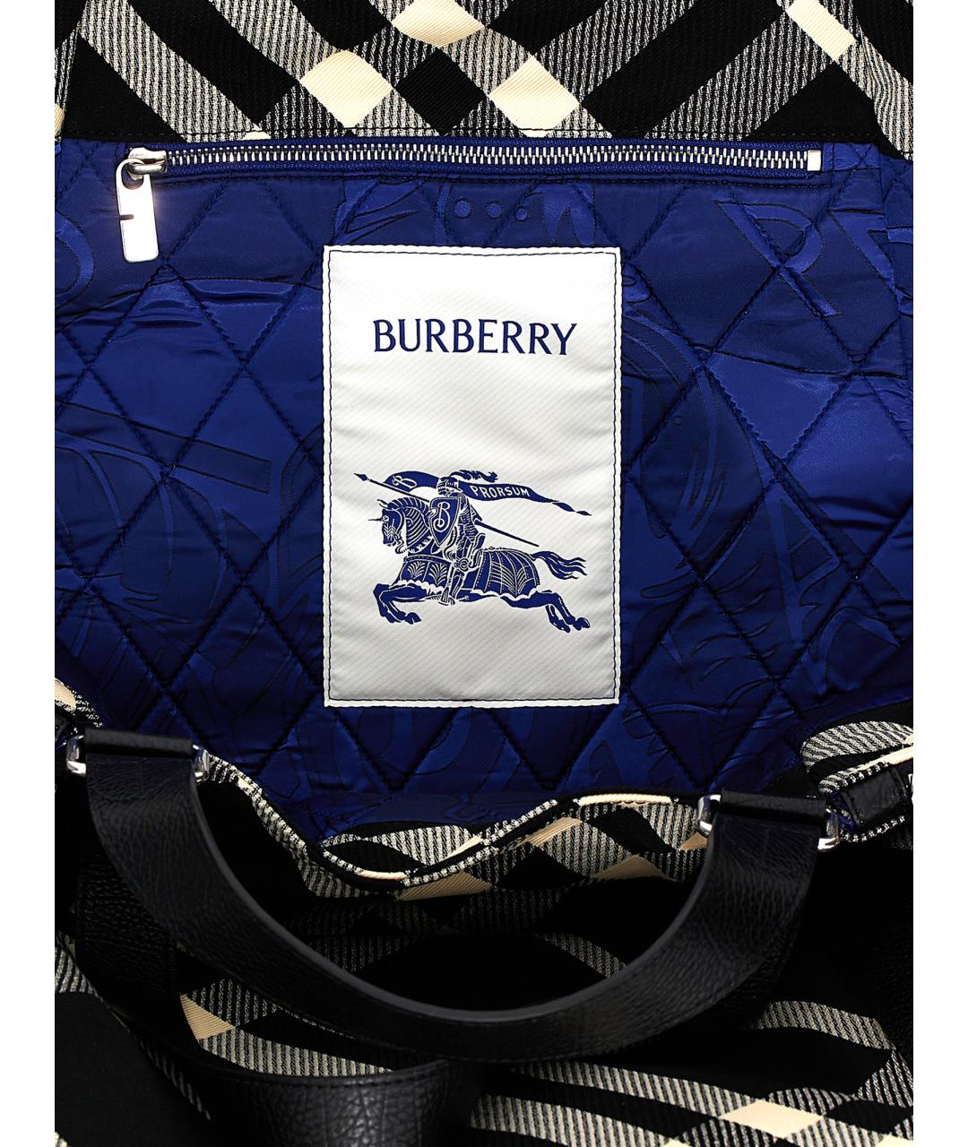 BURBERRY Мульти хлопковая сумка тоут, фото 4