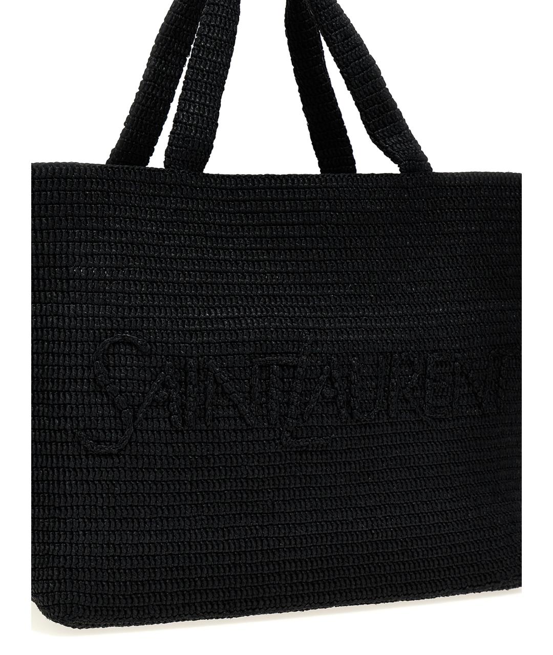 SAINT LAURENT Черная сумка тоут, фото 3