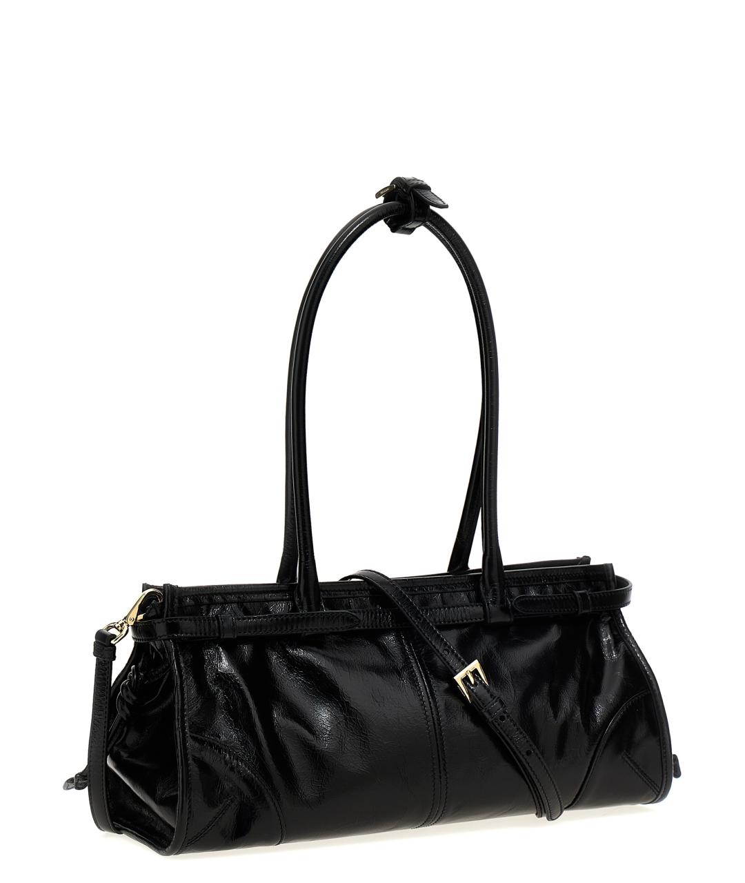 PRADA Черная кожаная сумка тоут, фото 2