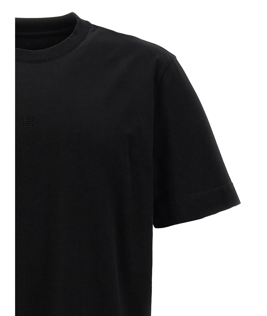 GIVENCHY Черная хлопковая футболка, фото 3