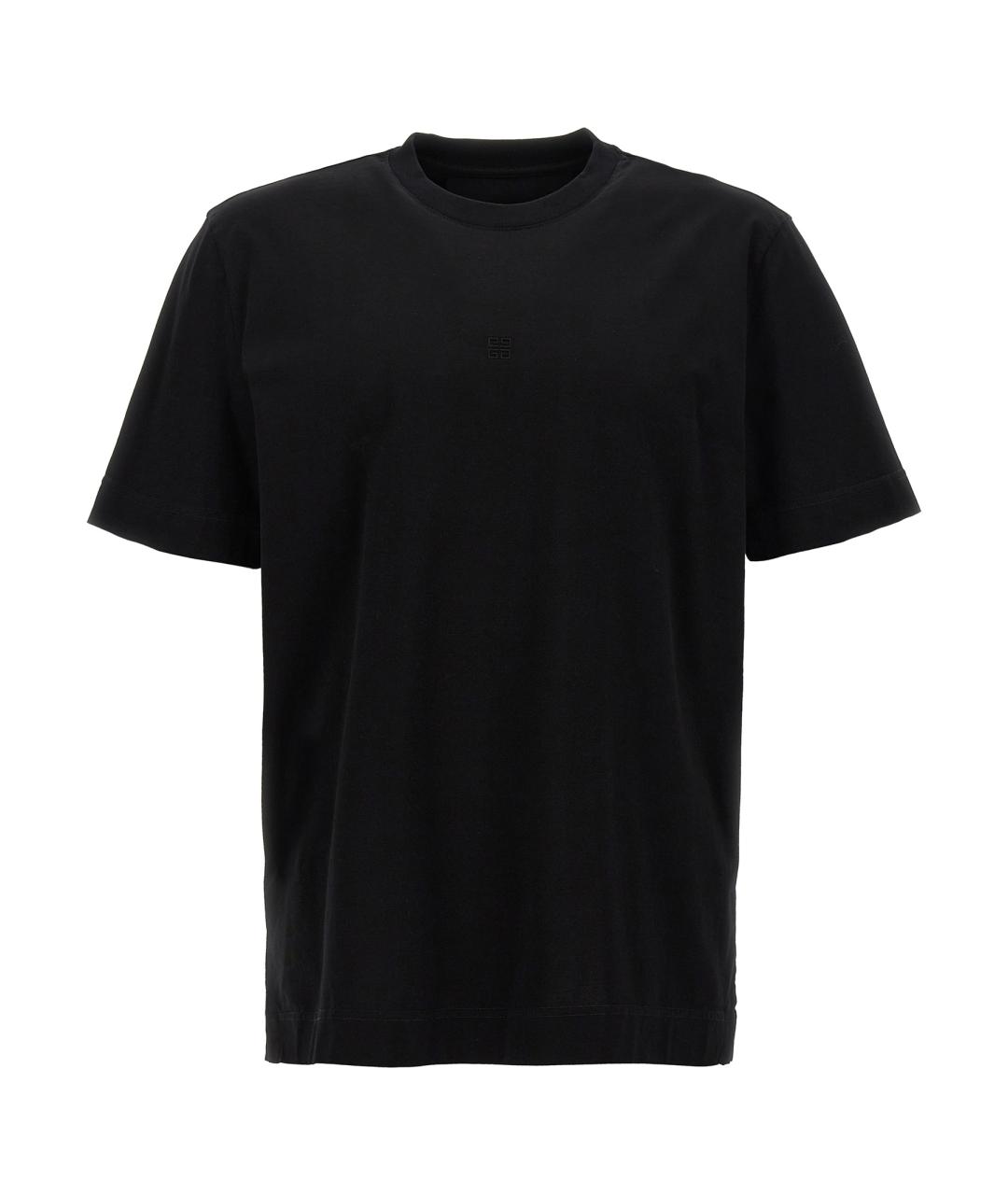 GIVENCHY Черная хлопковая футболка, фото 1
