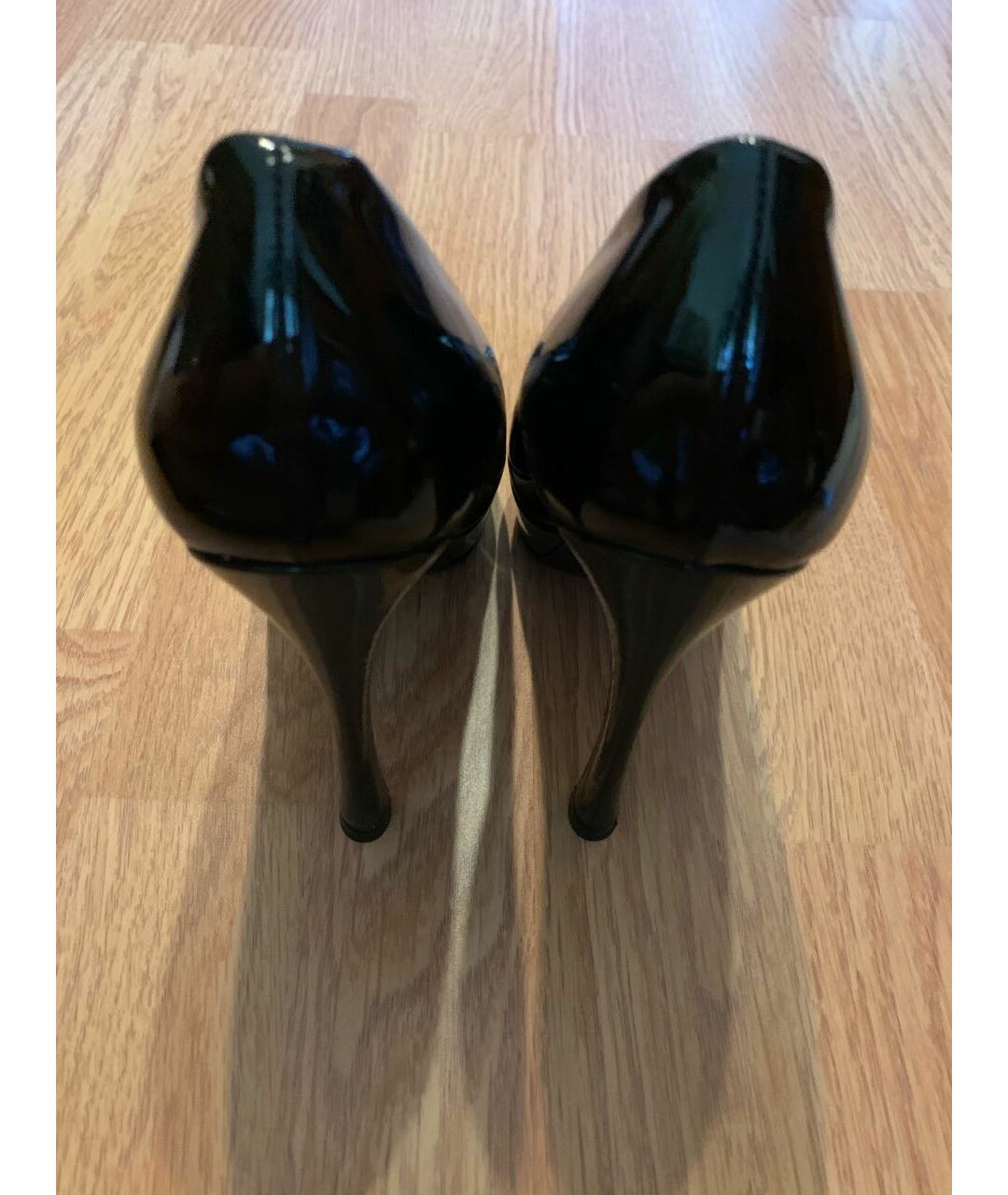 SAINT LAURENT Черные туфли из лакированной кожи, фото 3