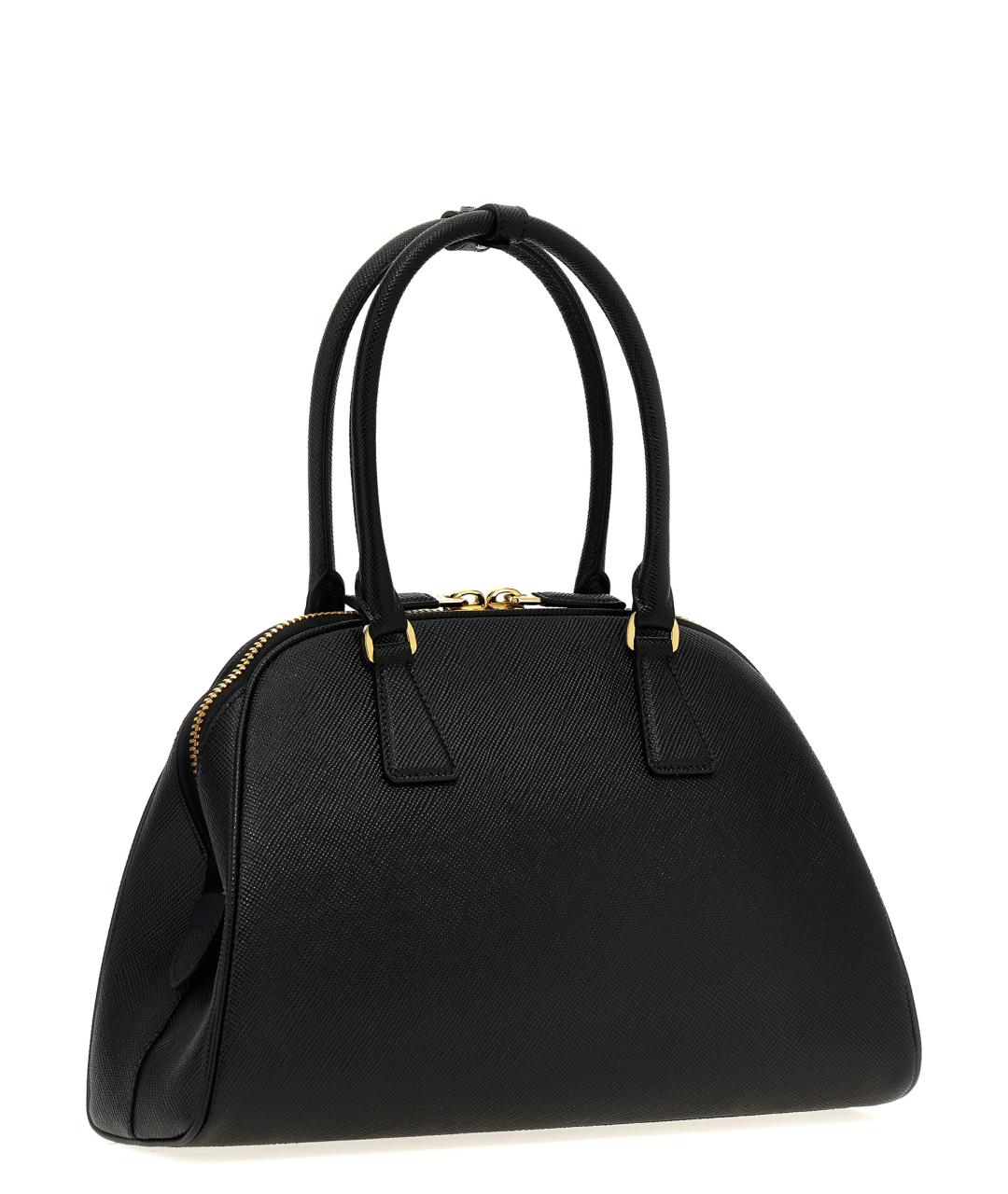 PRADA Черная кожаная сумка тоут, фото 2
