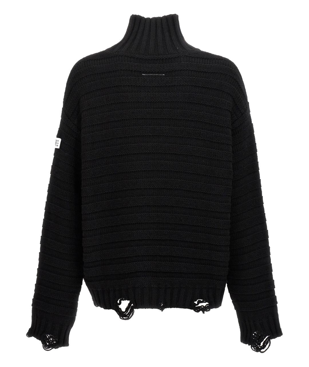 MAISON MARGIELA Черный шерстяной джемпер / свитер, фото 2