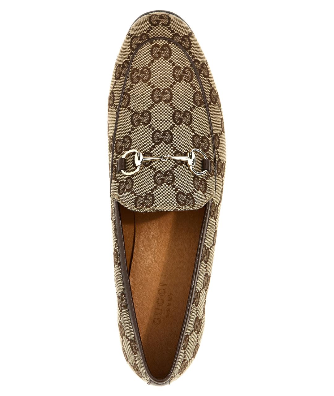 GUCCI Бежевые лоферы, фото 4