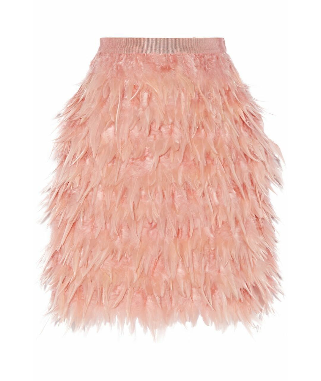 DKNY Розовая юбка мини из экзотической кожи, фото 1