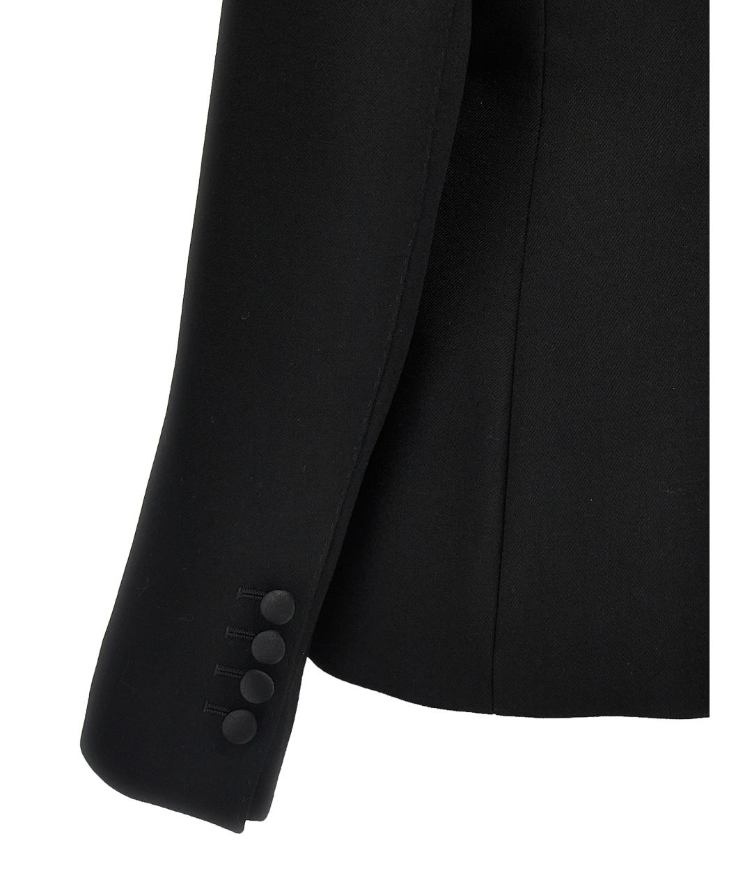 DOLCE&GABBANA Черный шерстяной жакет/пиджак, фото 4