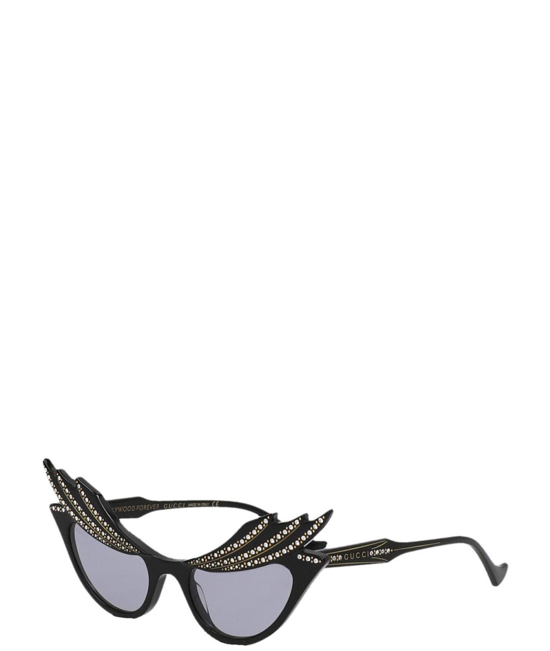 GUCCI Черные пластиковые солнцезащитные очки, фото 3