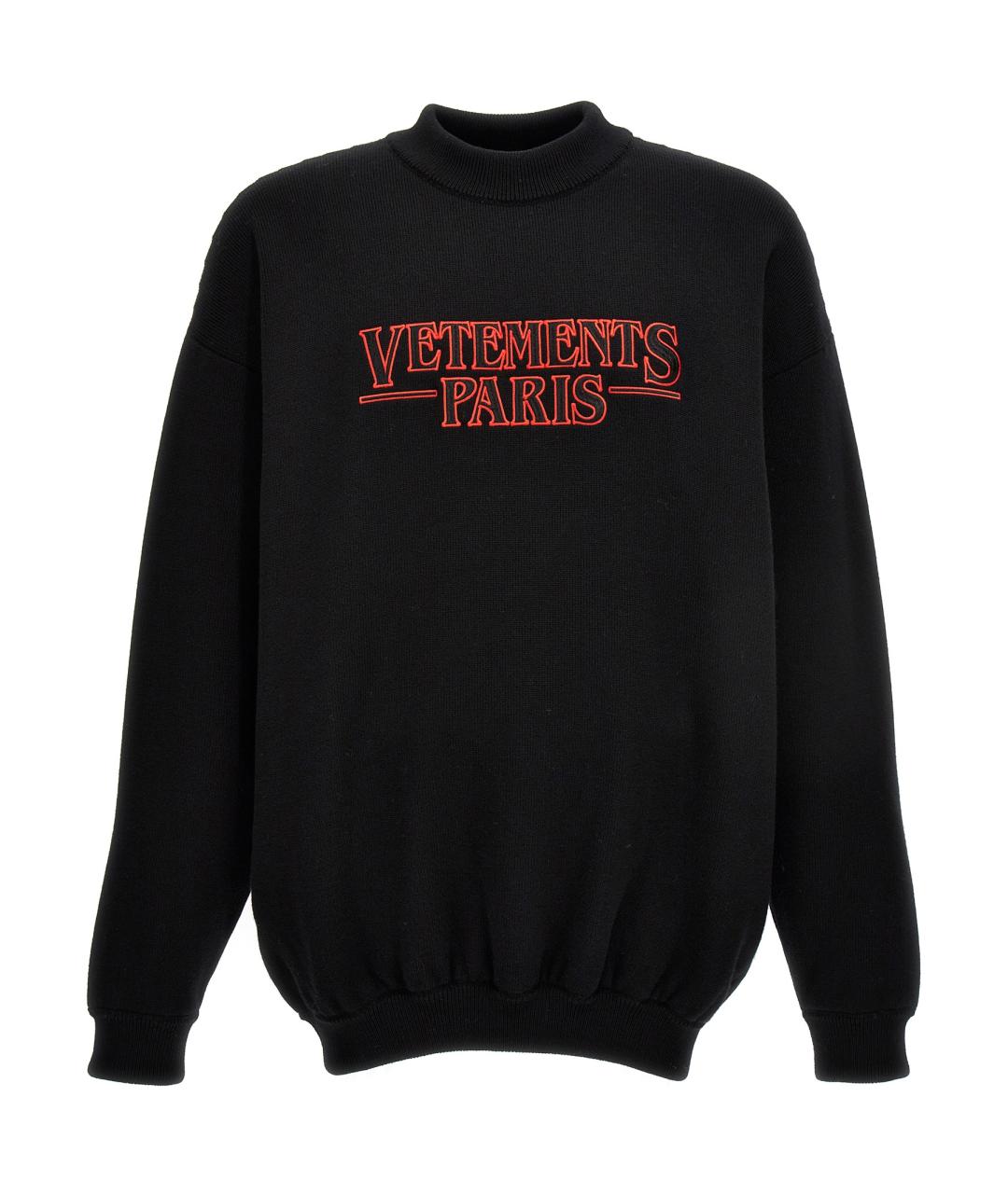 VETEMENTS Черный шерстяной джемпер / свитер, фото 1