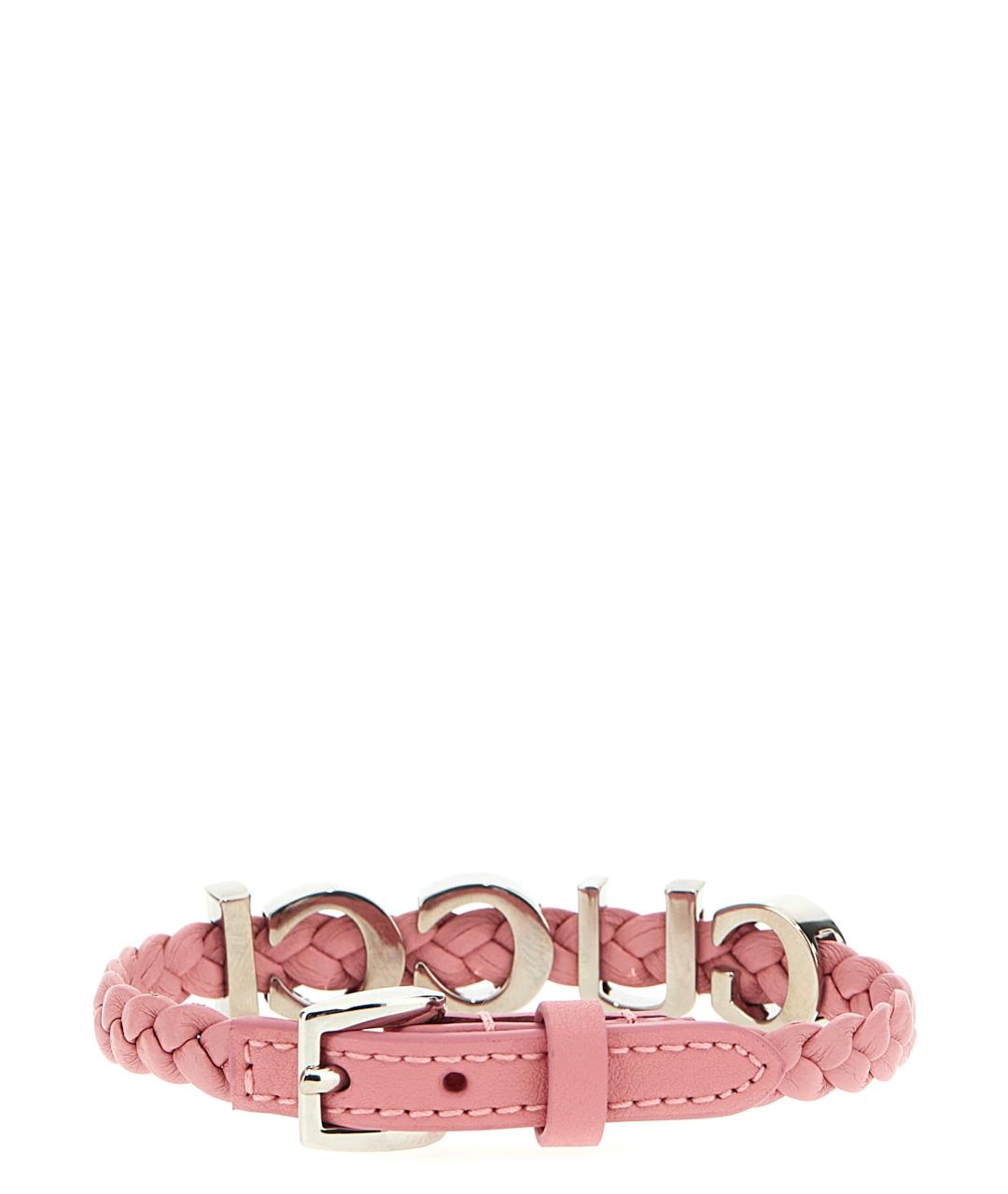GUCCI Розовый кожаный браслет, фото 2
