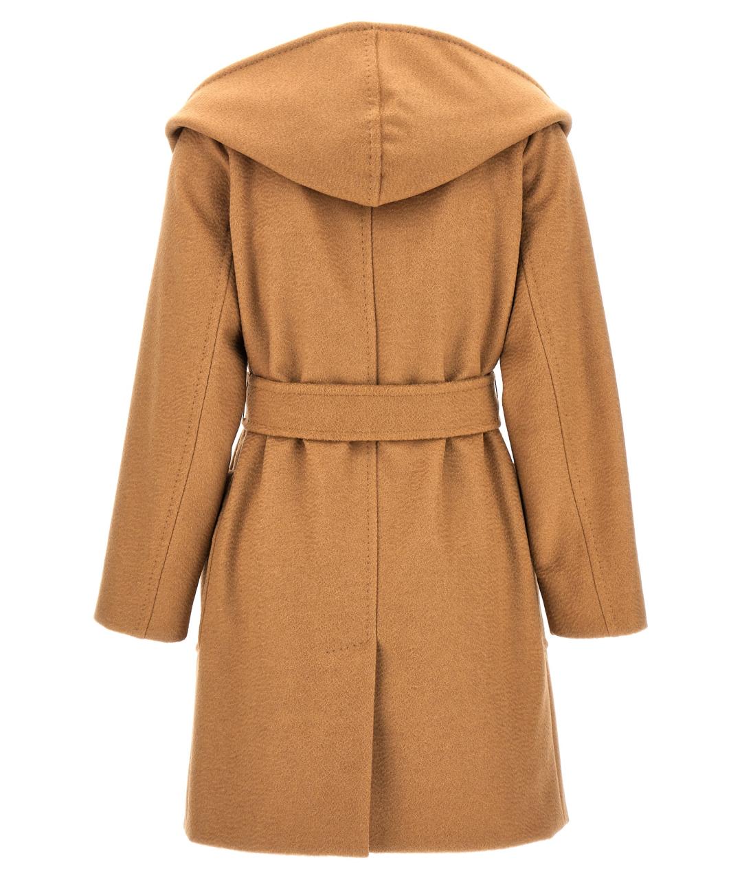 MAX MARA Бежевое шерстяное пальто, фото 2