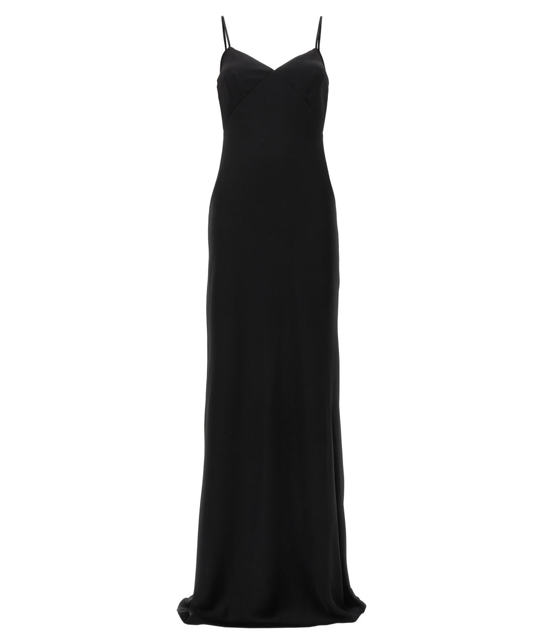 MAX MARA Черное ацетатное коктейльное платье, фото 1