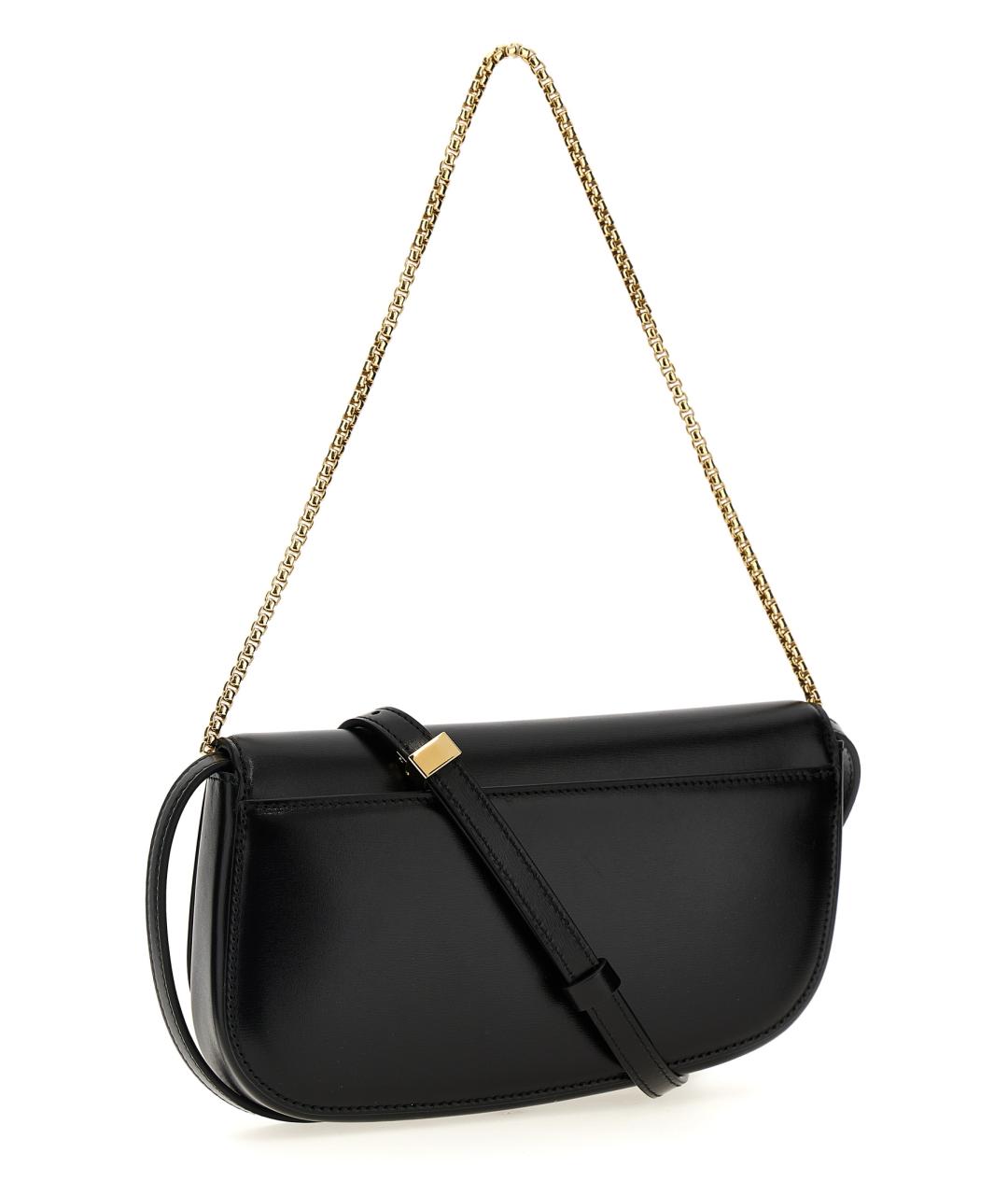 FERRAGAMO Черная кожаная сумка через плечо, фото 2