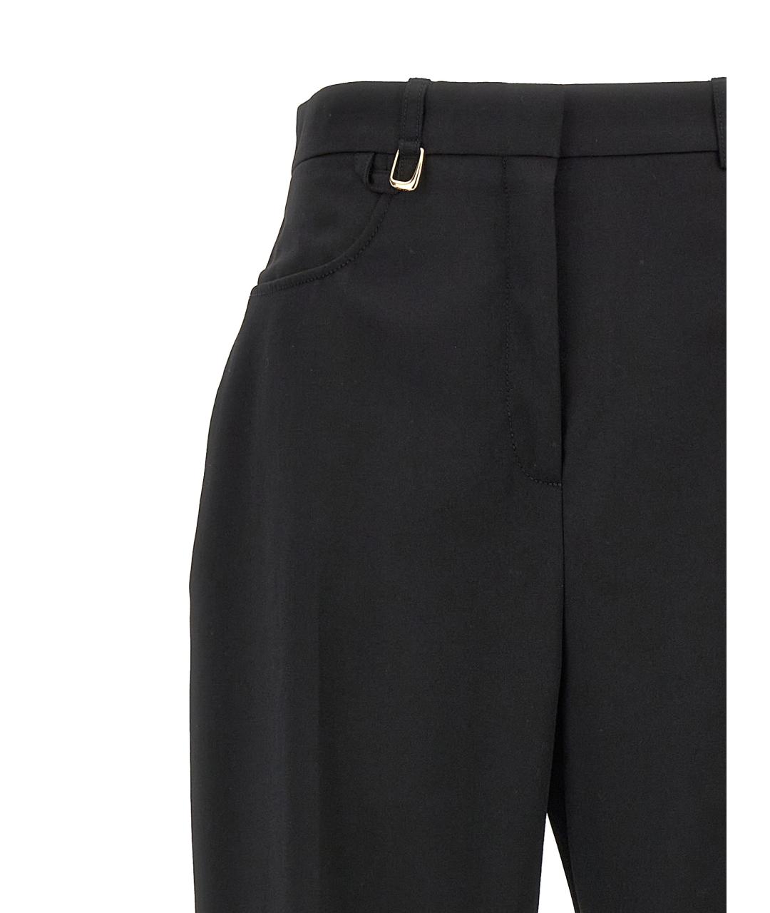 JACQUEMUS Черные шерстяные прямые брюки, фото 3