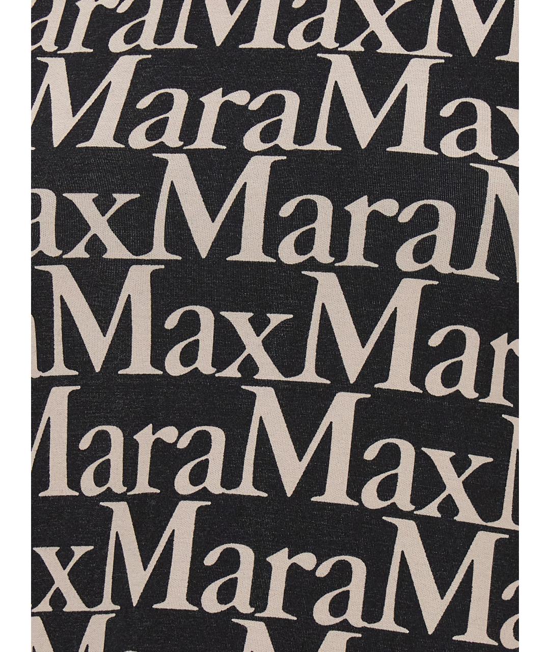 'S MAX MARA Черная хлопковая майка, фото 4