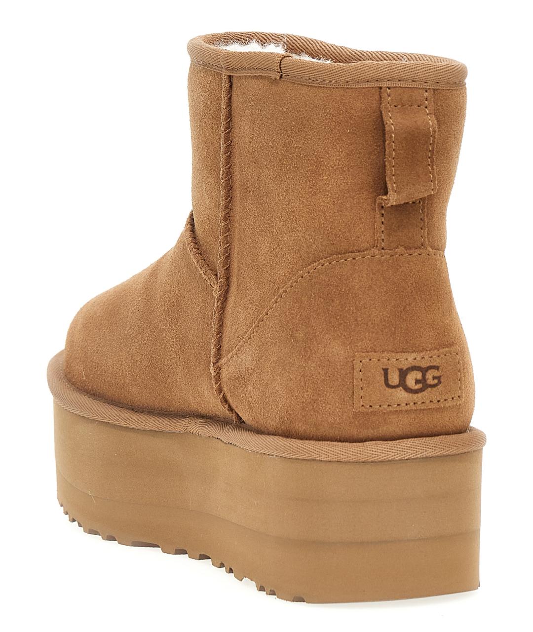 UGG AUSTRALIA Коричневые кожаные полусапоги, фото 3