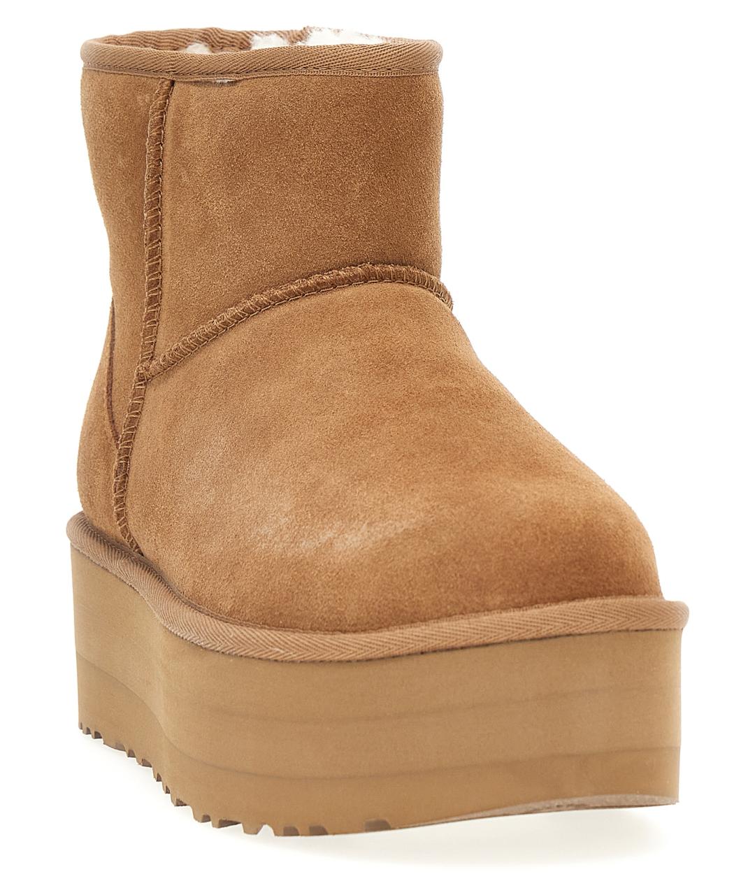 UGG AUSTRALIA Коричневые кожаные полусапоги, фото 2