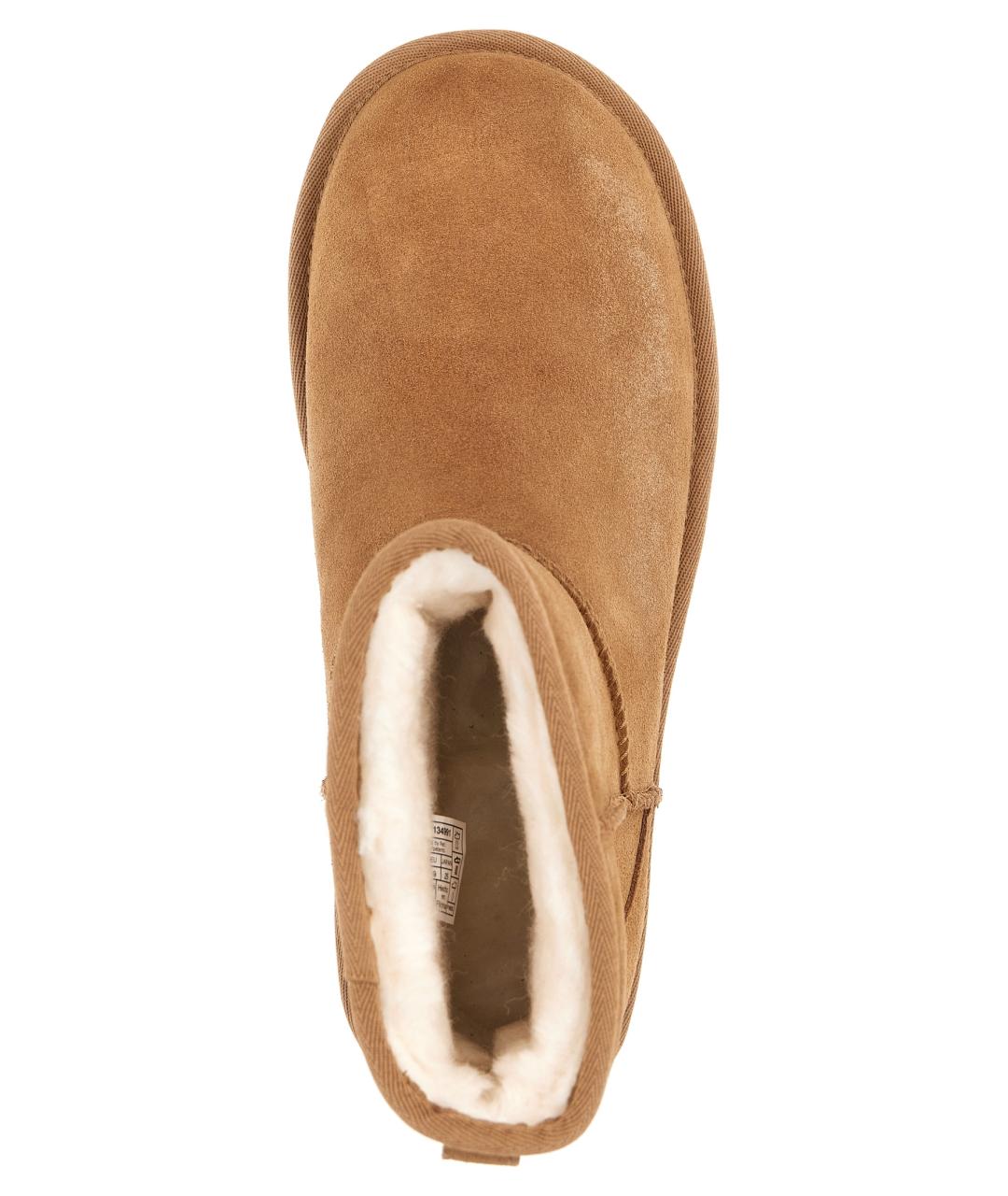 UGG AUSTRALIA Коричневые кожаные полусапоги, фото 4