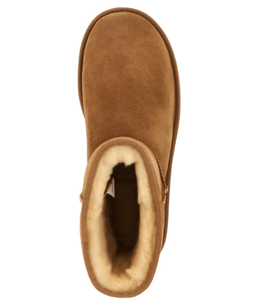 UGG AUSTRALIA Коричневые кожаные ботинки, фото 4