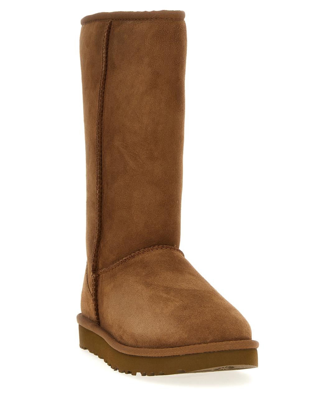 UGG AUSTRALIA Коричневые кожаные ботинки, фото 2