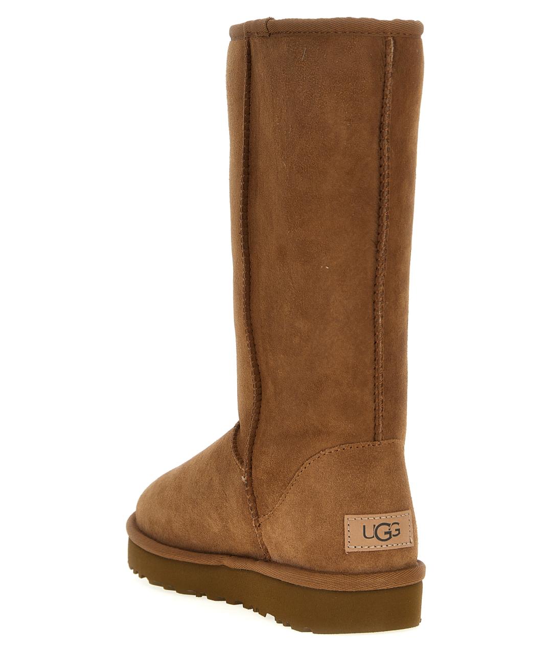 UGG AUSTRALIA Коричневые кожаные ботинки, фото 3