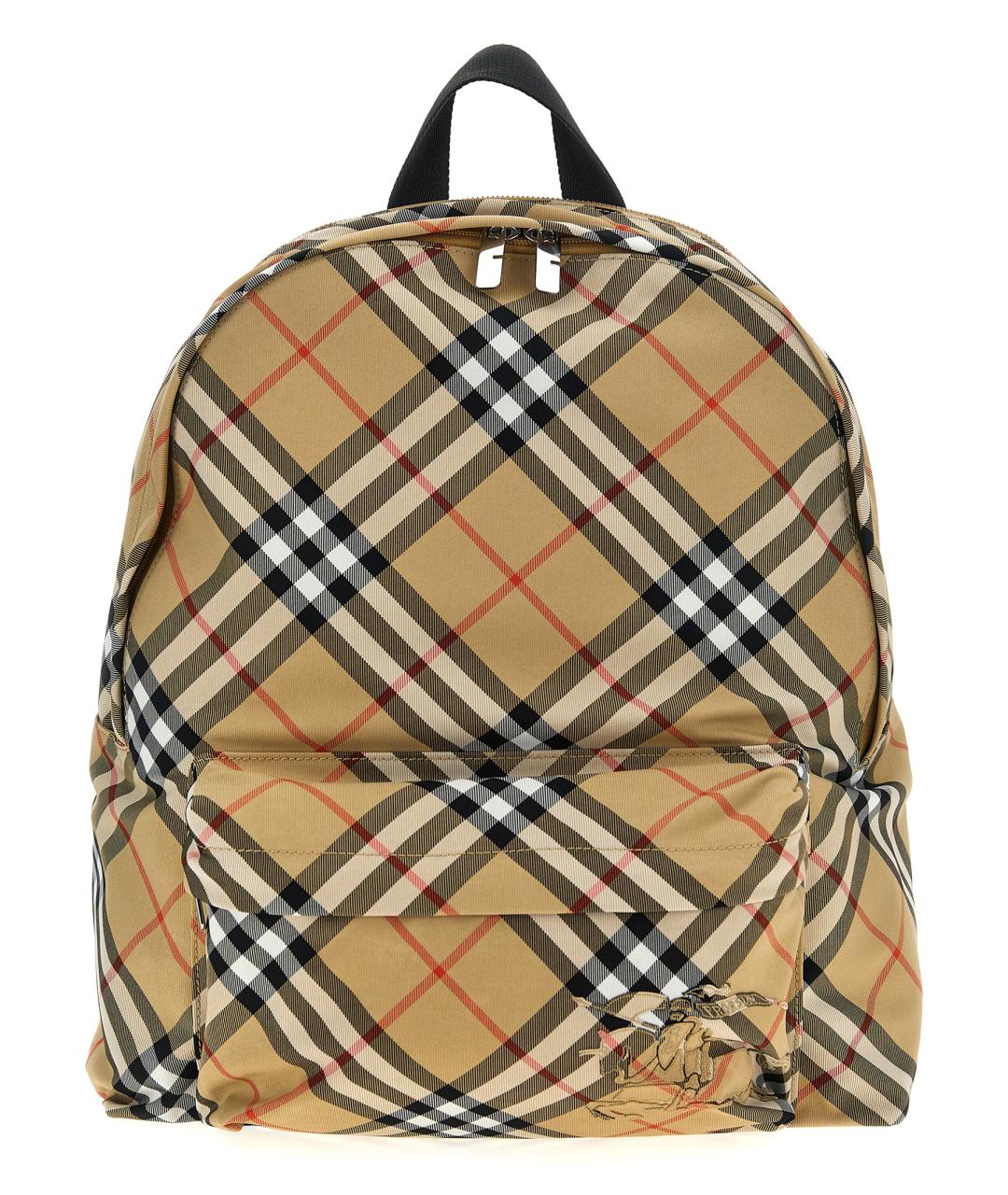 BURBERRY Бежевый синтетический рюкзак, фото 1