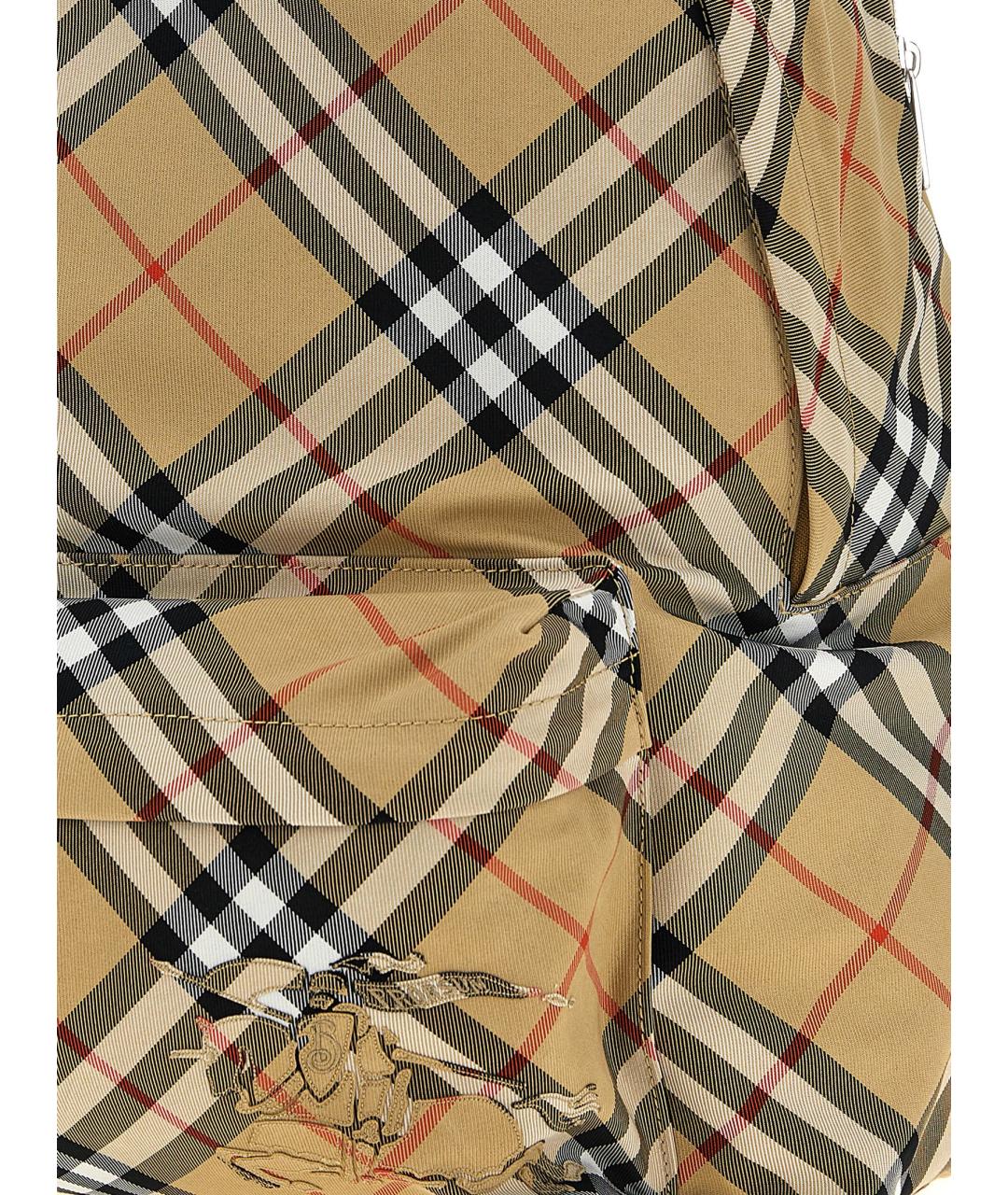 BURBERRY Бежевый синтетический рюкзак, фото 3