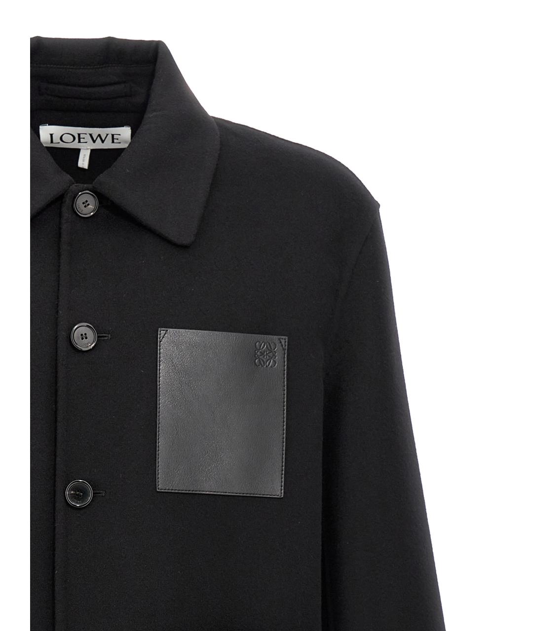LOEWE Черная шерстяная куртка, фото 3