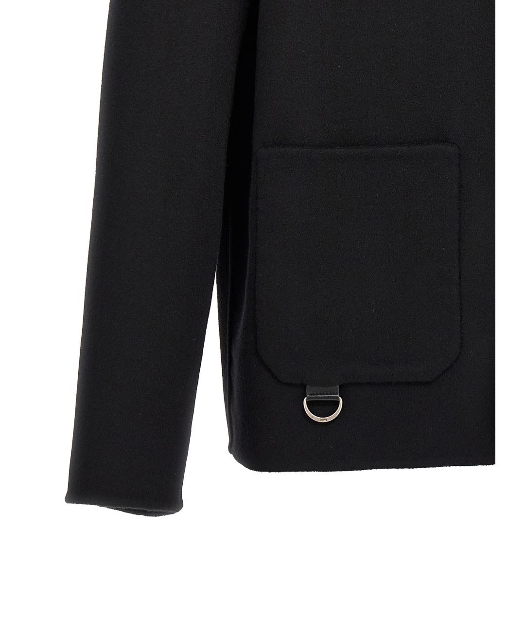 LOEWE Черная шерстяная куртка, фото 4