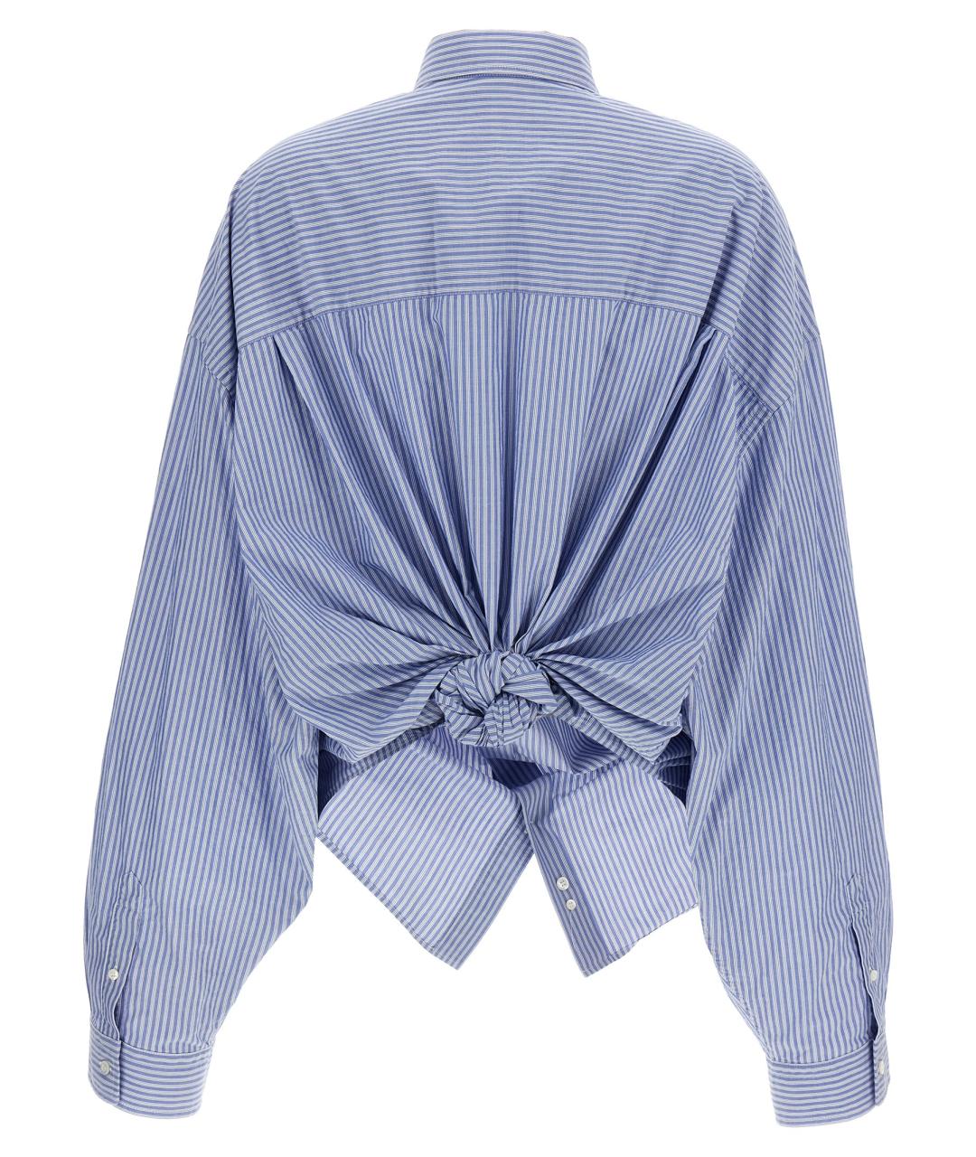 BALENCIAGA Голубая хлопковая рубашка, фото 2