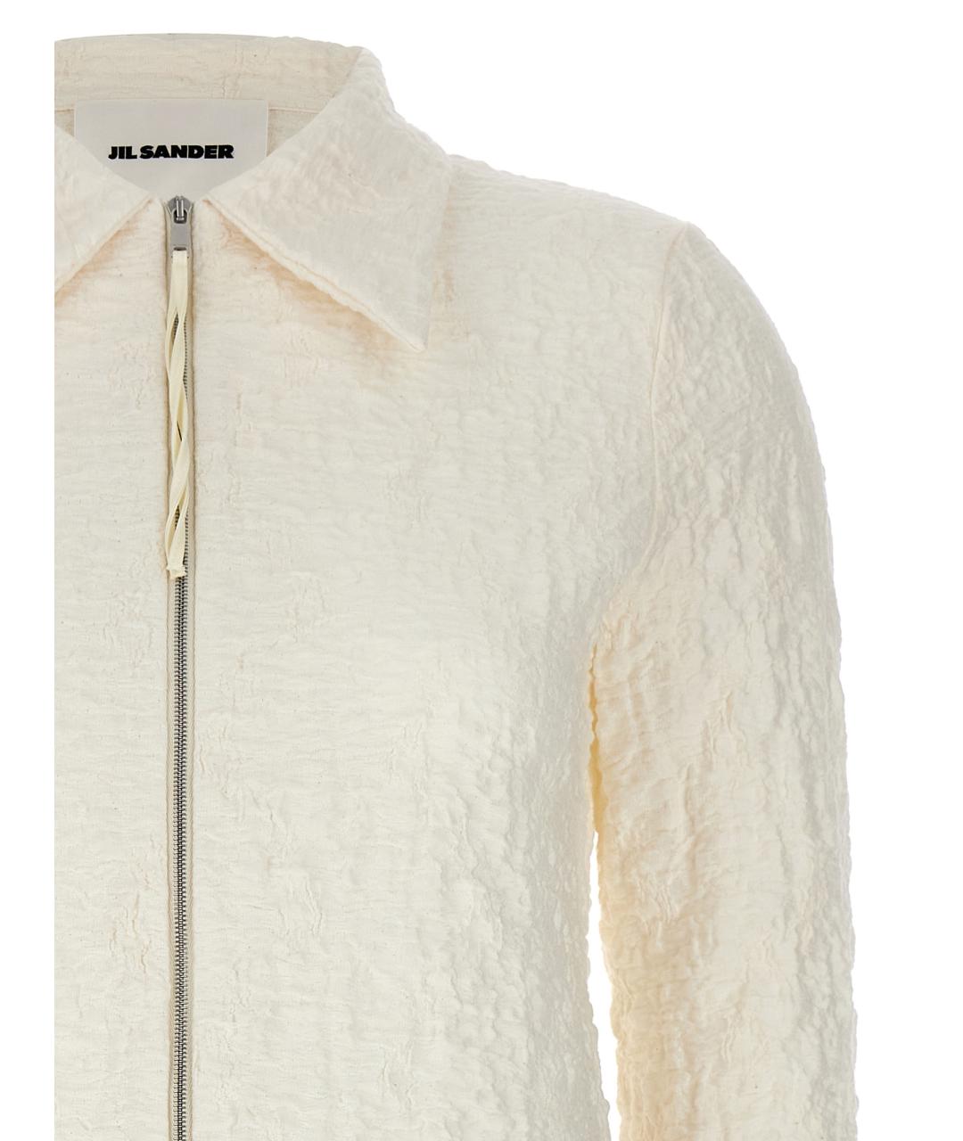 JIL SANDER Белая хлопковая рубашка, фото 3