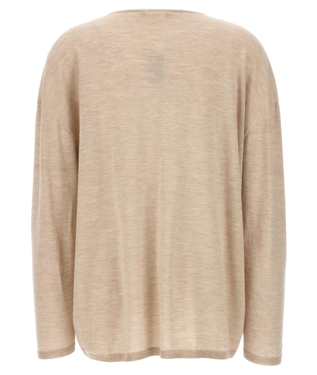 MAX MARA Бежевый кашемировый джемпер / свитер, фото 2