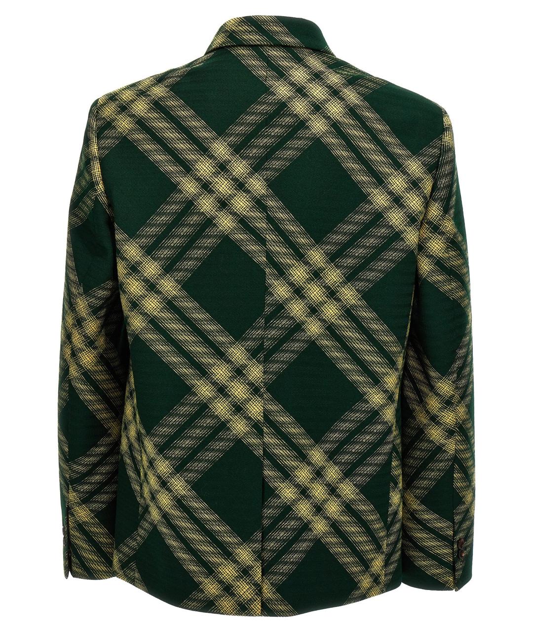 BURBERRY Зеленая шерстяная рубашка, фото 2