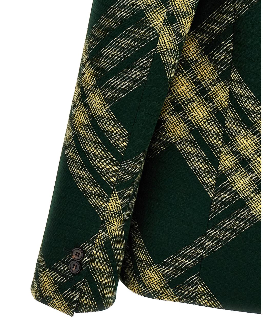 BURBERRY Зеленая шерстяная рубашка, фото 4