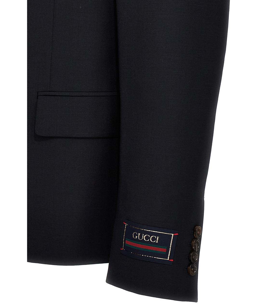 GUCCI Темно-синий классический костюм, фото 3