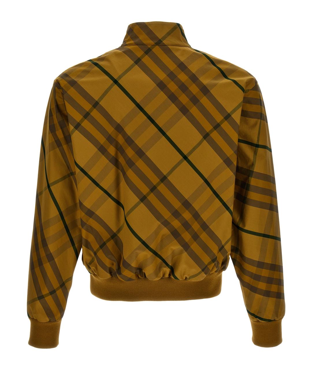 BURBERRY Желтая хлопковая куртка, фото 2