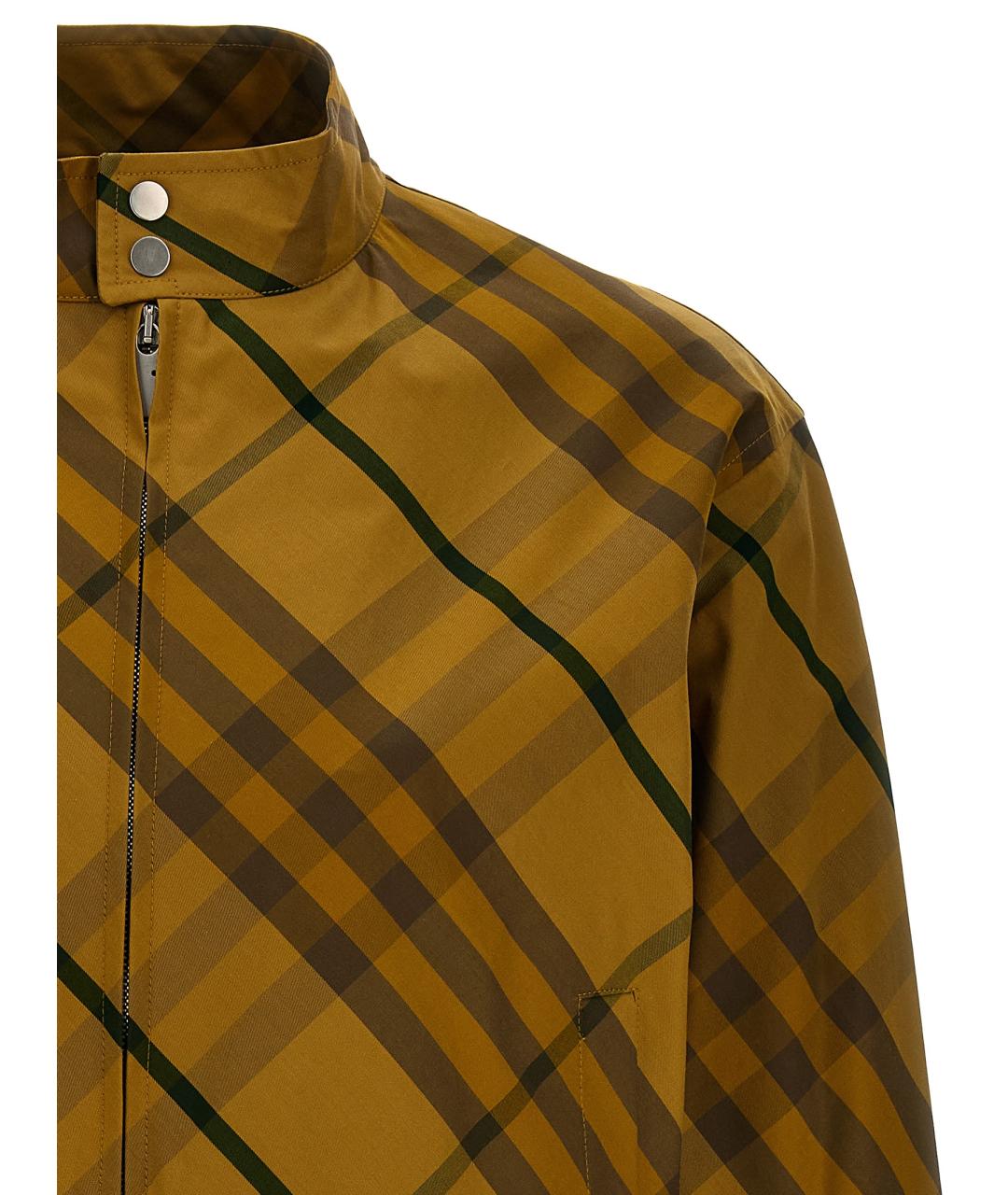 BURBERRY Желтая хлопковая куртка, фото 3