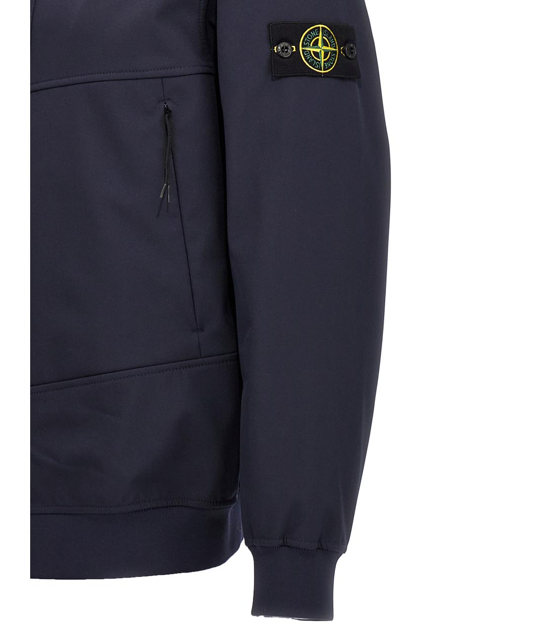 STONE ISLAND Синяя полиэстеровая куртка, фото 4