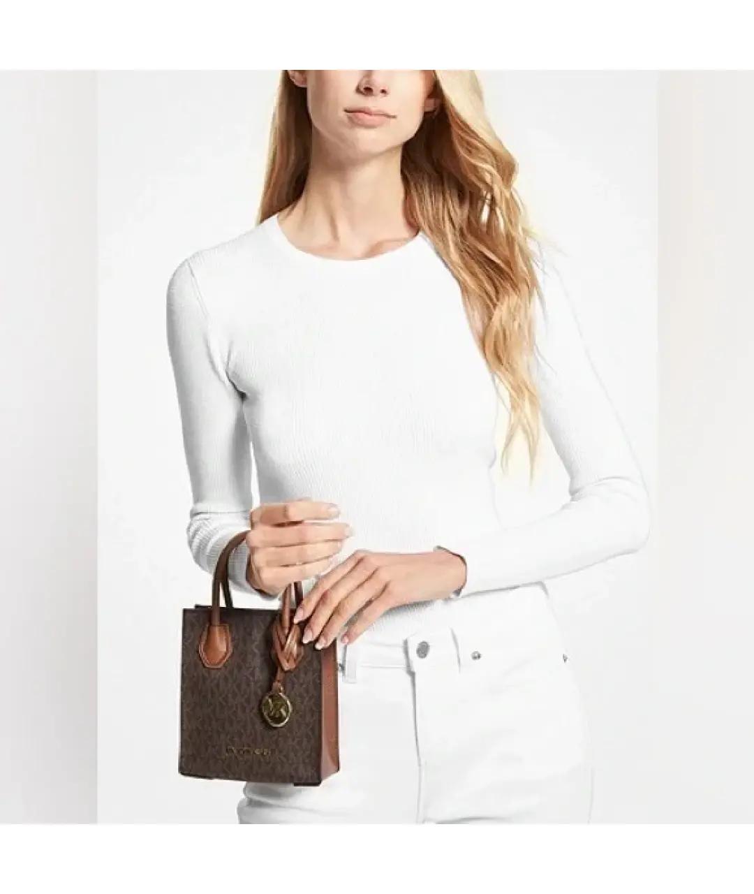 MICHAEL KORS Коричневая сумка через плечо из искусственной кожи, фото 4