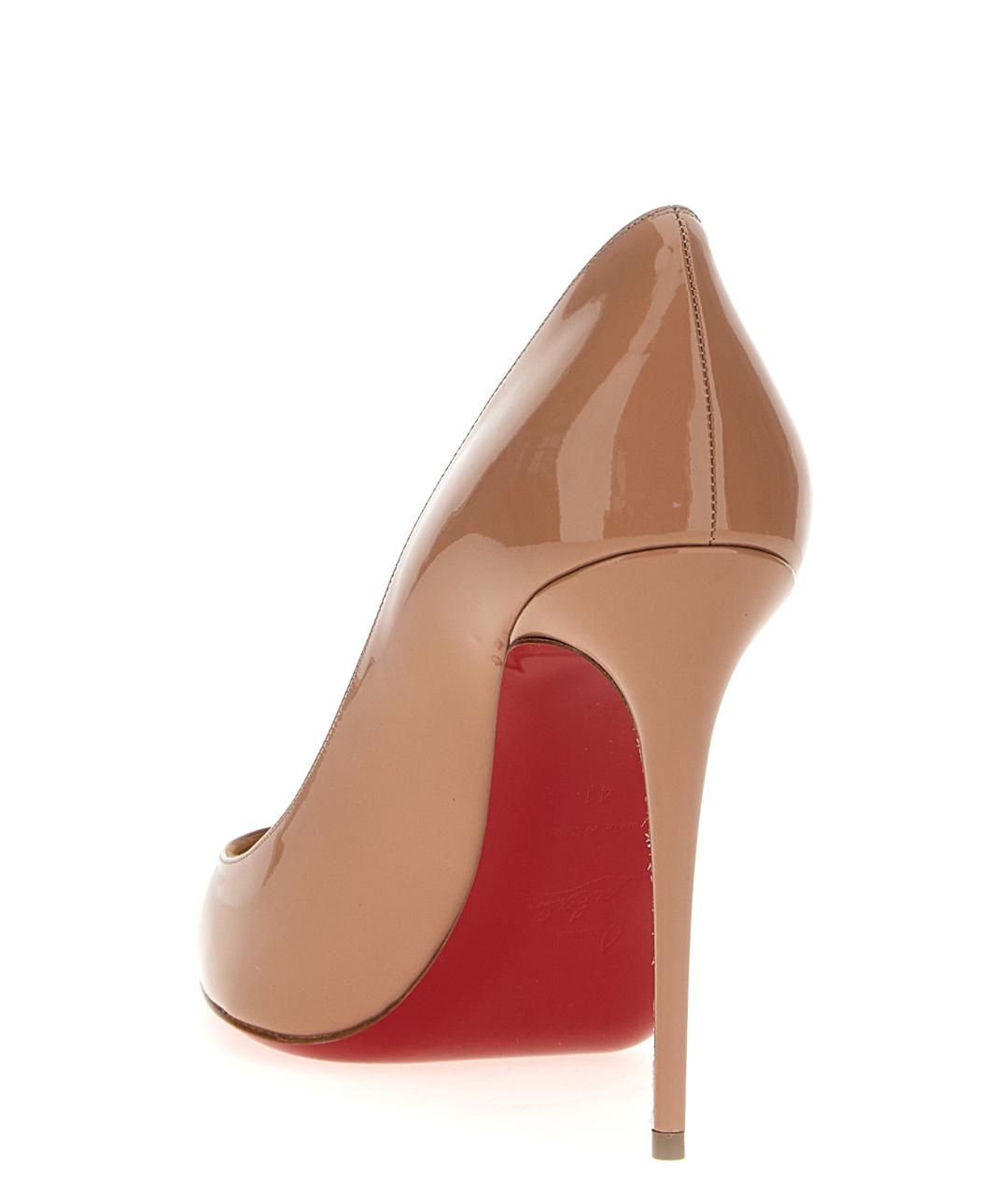 CHRISTIAN LOUBOUTIN Розовые кожаные туфли, фото 3