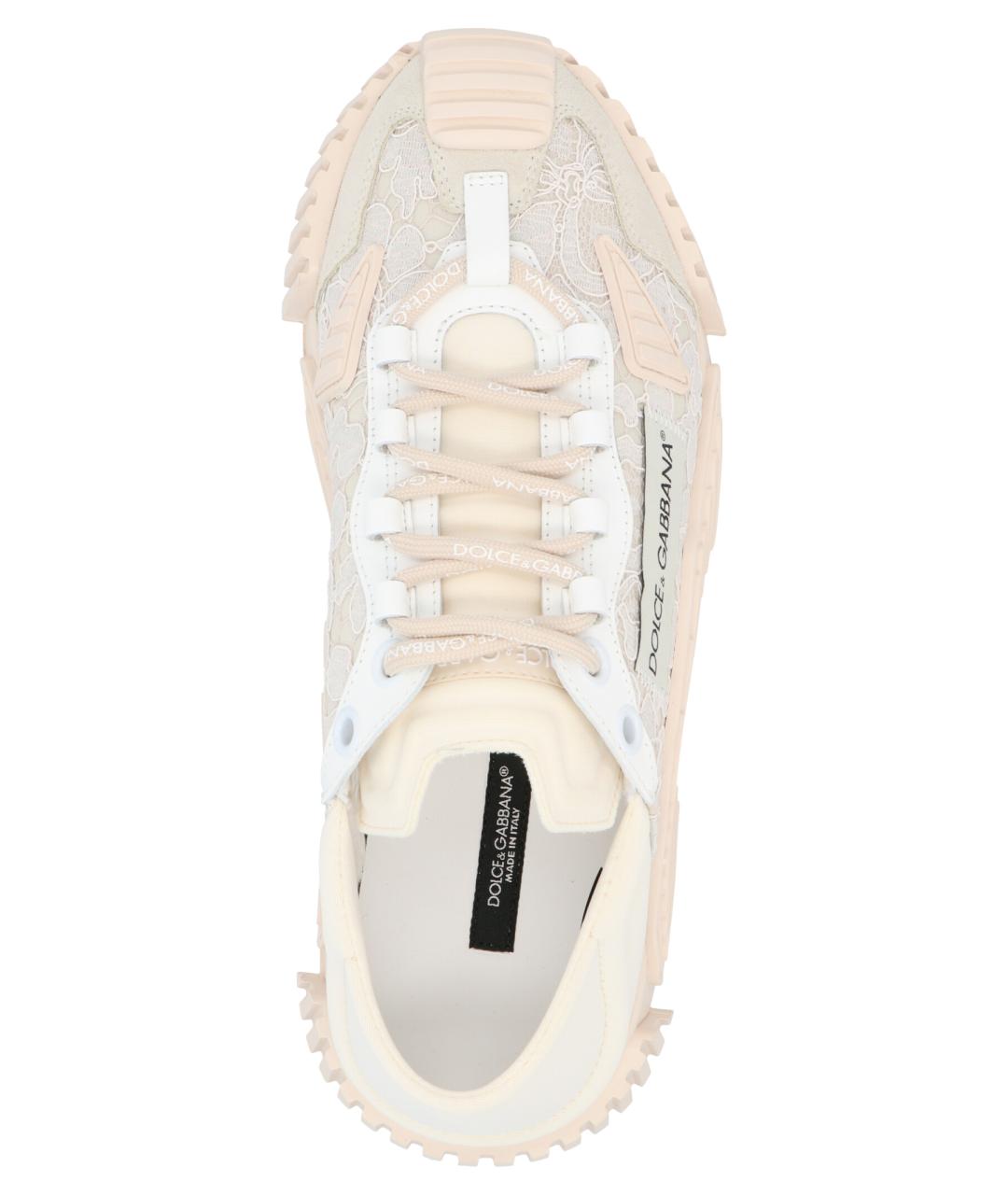 DOLCE&GABBANA Белые синтетические кроссовки, фото 5