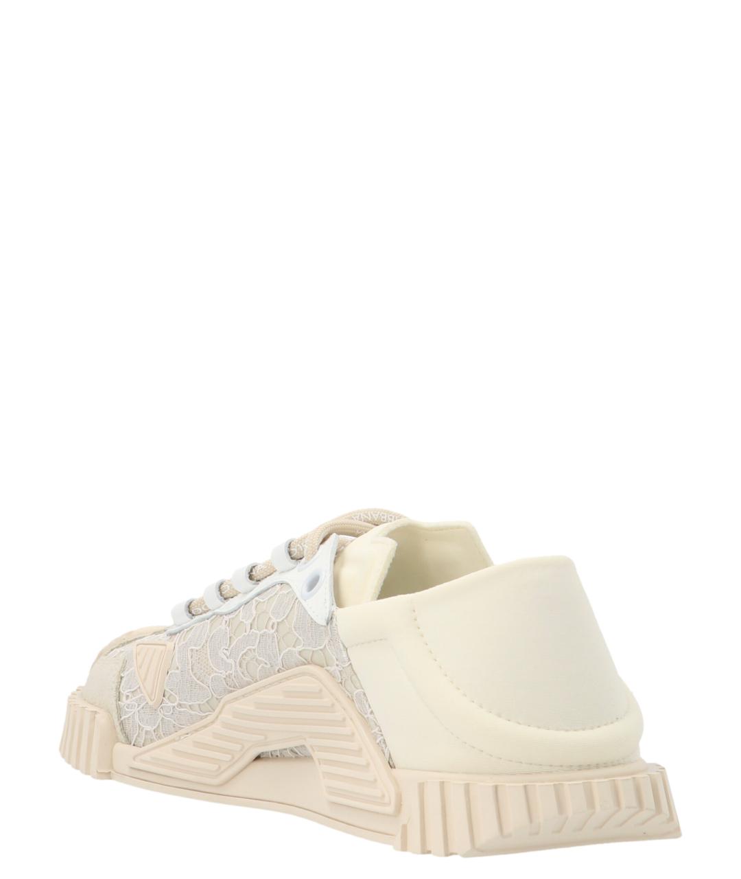 DOLCE&GABBANA Белые синтетические кроссовки, фото 2